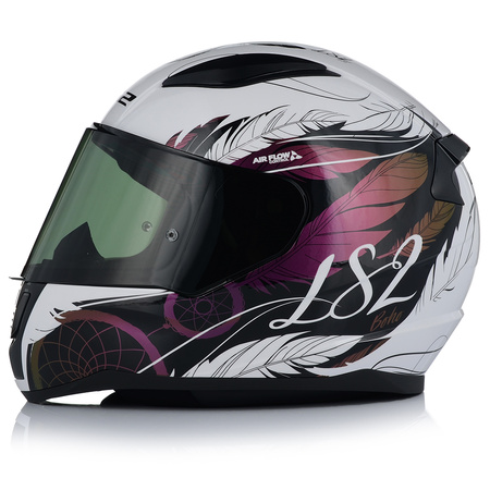 KASK MOTOCYKLOWY LS2 FF353 RAPID II BOHO DAMSKI 22.06 + PRZYCEMNIANA SZYBA