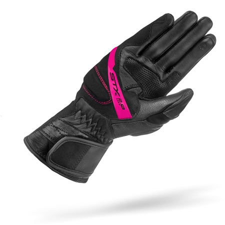 RĘKAWICE MOTOCYKLOWE | SHIMA STX 2.0 PINK | DAMSKIE SKÓRZANE DŁUGIE +GRATIS