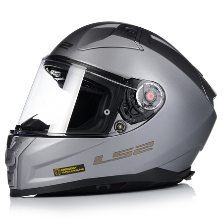 KASK MOTOCYKLOWY LS2 FF811 VECTOR II WŁÓKNO SZKLANE + PINLOCK + BLENDA