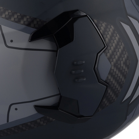 KASK MOTOCYKLOWY LS2 FF808 STREAM II SHADOW MATT SYSTEM PINLOCK + BLENDA