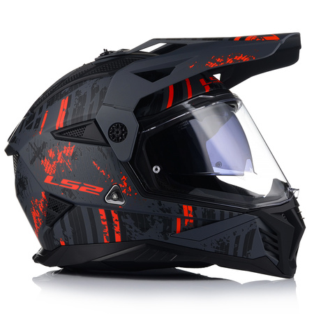 KASK MOTOCYKLOWY LS2 MX702 PIONEER ENDURO CROSS QUAD ATV + SZYBA + BLENDA