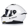 KASK MOTOCYKLOWY LS2 FF808 STREAM II SOLID KEVLAR SYSTEM PINLOCK + BLENDA 