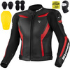 KURTKA MOTOCYKLOWA | SHIMA CHASE RED | MĘSKA SKÓRZANA SPORTOWA + GRATIS