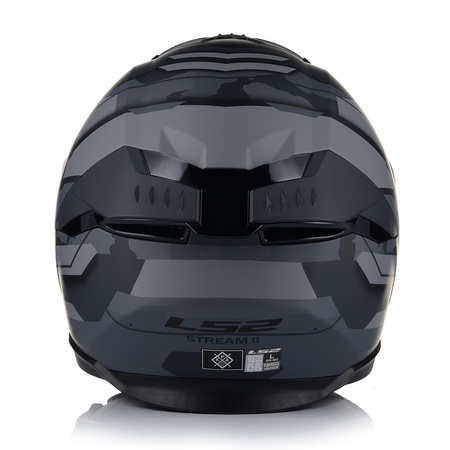 KASK MOTOCYKLOWY LS2 FF808 STREAM II SHADOW MATT SYSTEM PINLOCK + BLENDA