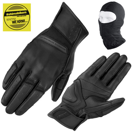 RĘKAWICE MOTOCYKLOWE | SHIMA MONACO DAMSKIE | KLASYCZNE SKÓRZANE + GRATIS