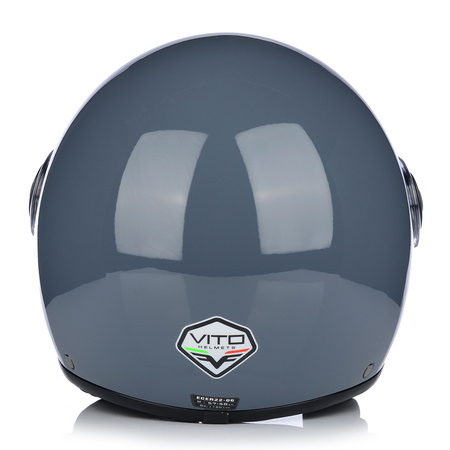 KASK MOTOCYKLOWY OTWARTY | VITO LORETO | NARDO GREY SKUTER CHOPPER ECE 22.06