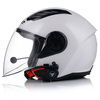 OTWARTY KASK MOTOCYKLOWY LS2 OF616 II BIAŁY POŁYSK + INTERKOM BLUETOOTH