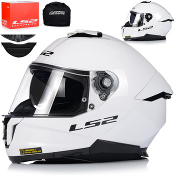 KASK MOTOCYKLOWY LS2 FF808 STREAM II SOLID KEVLAR SYSTEM PINLOCK + BLENDA