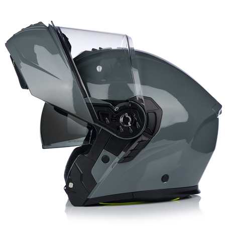 KASK MOTOCYKLOWY | VITO FURIO NARDO GREY | SZCZĘKOWY SYSTEM PINLOCK +BLENDA 