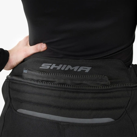 SPODNIE MOTOCYKLOWE | SHIMA RUSH 2.0 BLACK | DAMSKIE WODOODPORNE + GRATISY