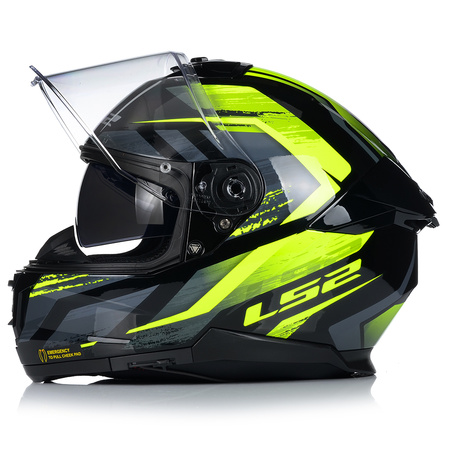 KASK MOTOCYKLOWY LS2 FF808 STREAM II FURY KEVLAR SYSTEM PINLOCK + BLENDA