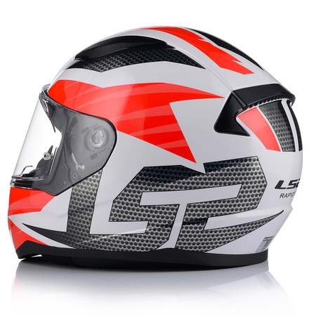 KASK MOTOCYKLOWY LS2 FF353 RAPID II GRID CZERWONY SYSTEM PINLOCK ECER 22.06