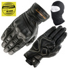 RĘKAWICE MOTOCYKLOWE | SHIMA AVIATOR BLACK | MĘSKIE SKÓRZANE + GRATIS