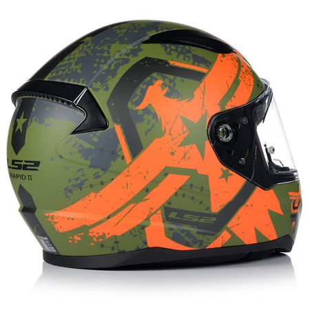 KASK MOTOCYKLOWY LS2 FF353 RAPID II THUNDER BIRDS SYSTEM PINLOCK ECER 22.06
