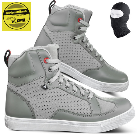 BUTY MOTOCYKLOWE | SHIMA SX-2 LADY GREY | KRÓTKIE DAMSKIE TRAMPKI + GRATISY