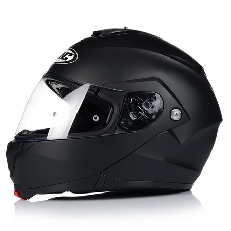 KASK MOTOCYKLOWY | HJC C91 MATT BLACK | SZCZĘKOWY SYSTEM PINLOCK + BLENDA