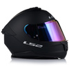KASK MOTOCYKLOWY LS2 FF808 STREAM II CZARNY MAT MĘSKI BLENDA + TĘCZOWA SZYBA