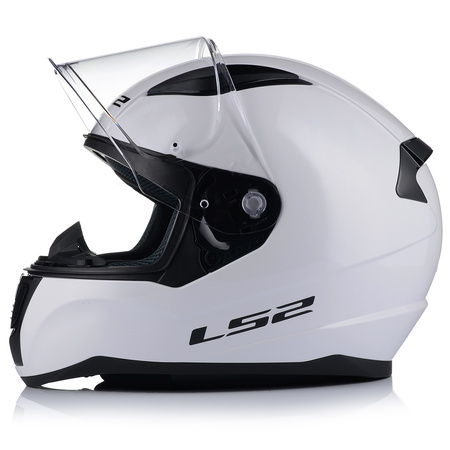 KASK MOTOCYKLOWY LS2 FF353 RAPID II BIAŁY POŁYSK ECE 22.06 + TĘCZOWA SZYBA 3XL