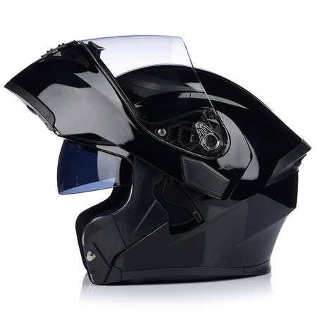 SZCZĘKOWY KASK MOTOCYKLOWY FLIP UP PODNOSZONA SZCZĘKA ECER 22.06 + BLENDA