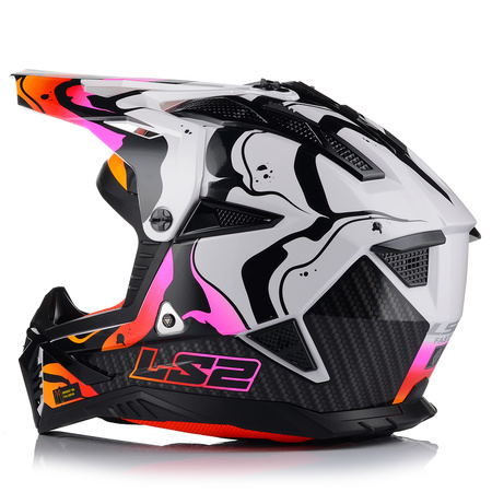 KASK MOTOCYKLOWY | LS2 MX708 FAST II + GOGLE | LEKKI ENDURO CROSS QUAD ATV