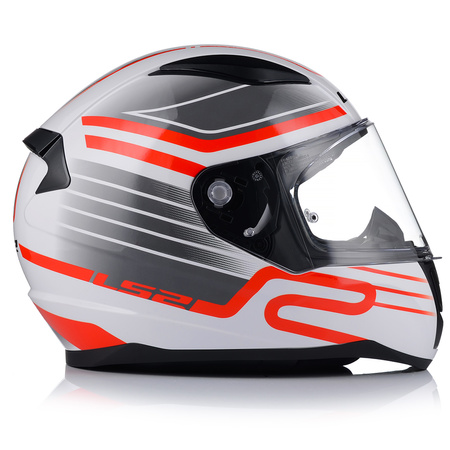 KASK LS2 FF353 RAPID II CIRCUIT WHITE RED-06 XL