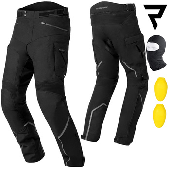 SPODNIE MOTOCYKLOWE | REBELHORN HARDY II | TEKSTYLNE MEMBRANA + GRATISY