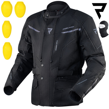 KURTKA MOTOCYKLOWA | REBELHORN HIKER III | TEKSTYLNA WODOODPORNA + GRATISY