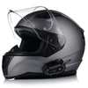 KASK MOTOCYKLOWY LS2 FF353 RAPID II SZARY MATT + INTERKOM VITO BLUETOOTH
