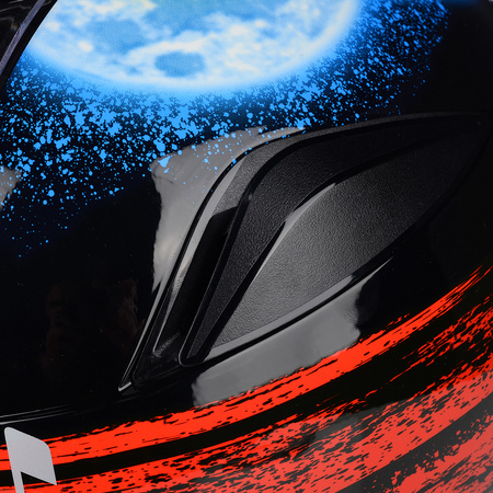 KASK MOTOCYKLOWY LS2 FF353 RAPID II ZOMBIE RED SYSTEM PINLOCK ECER 22.06