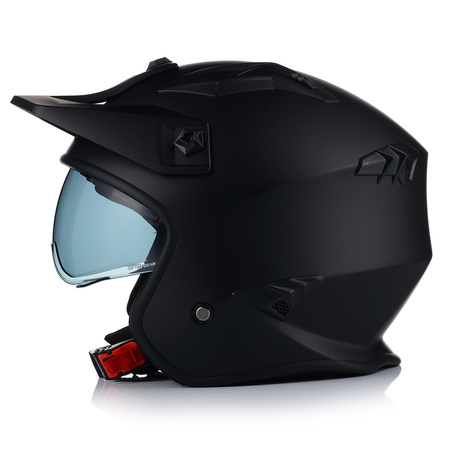 KASK MOTOCYKLOWY | VITO BRUZANO MATT | OTWARTY + SZCZĘKA + DASZEK + BLENDA