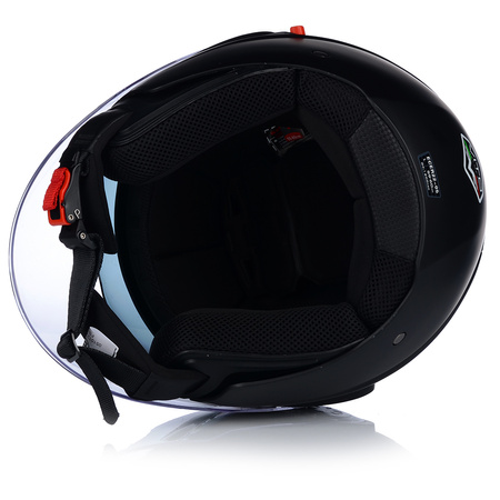 KASK MOTOCYKLOWY OTWARTY | VITO AMARO BLACK | MATOWY SKUTER CHOPPER +BLENDA 