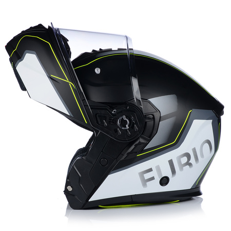 KASK MOTOCYKLOWY | VITO FURIO FLUO MAT | SZCZĘKOWY SYSTEM PINLOCK + BLENDA