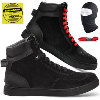 BUTY MOTOCYKLOWE | SHIMA SX-2 EVO BLACK | KRÓTKIE MĘSKIE TRAMPKI + GRATISY