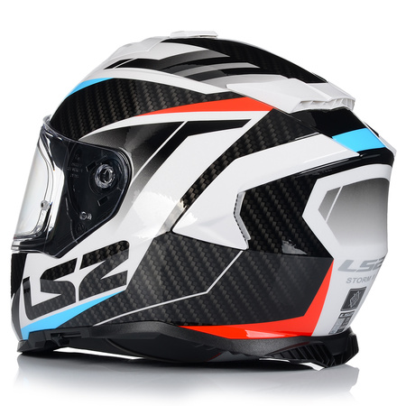 KASK MOTOCYKLOWY LS2 FF800 STORM II RACER + PINLOCK + BLENDA ECER 22.06