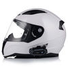 KASK MOTOCYKLOWY LS2 FF353 RAPID II BIAŁY POŁYSK + INTERKOM 1ST BLUETOOTH