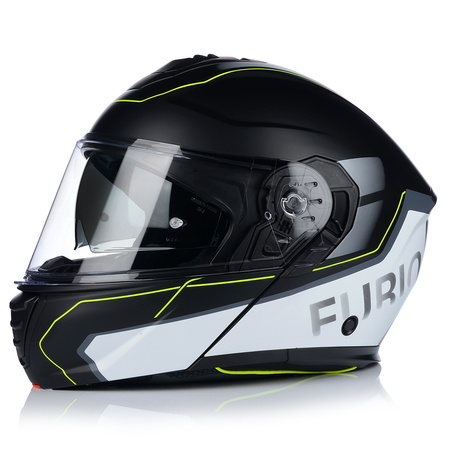 KASK MOTOCYKLOWY | VITO FURIO FLUO MAT | SZCZĘKOWY SYSTEM PINLOCK + BLENDA