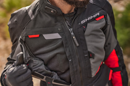 KURTKA MOTOCYKLOWA | SHIMA HERO 2.0 RED | MĘSKA TURYSTYCZNA DŁUGA + GRATIS