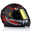 KASK MOTOCYKLOWY LS2 FF353 RAPID II KAIJU 06 + LUSTRZANKA ZŁOTA SZYBA