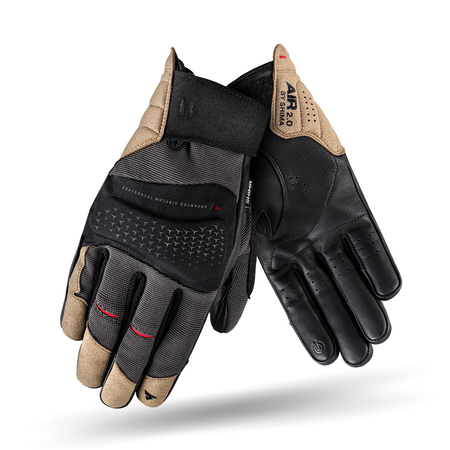 RĘKAWICE MOTOCYKLOWE SHIMA AIR 2.0 MEN BRĄZOWE KRÓTKIE MIEJSKIE + GRATISY