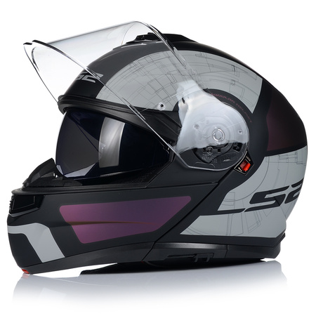 KASK MOTOCYKLOWY | LS2 FF908 STROBE II | SZCZĘKOWY SYSTEM PINLOCK + BLENDA