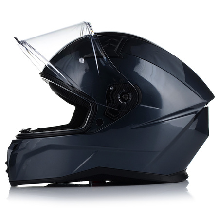 Kask motocyklowy VITO MARELLI Metal Grey – integralny, przygotowany pod Pinlock