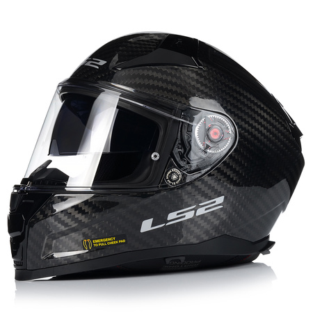KASK MOTOCYKLOWY LS2 FF811 VECTOR II CARBON + PINLOCK + BLENDA + 2x SZYBA