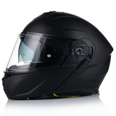 KASK MOTOCYKLOWY VITO FURIO CZARNY MAT SZCZĘKOWY + INTERKOM VITO BLUETOOTH