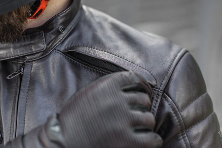 KURTKA MOTOCYKLOWA | SHIMA BLAKE BLACK | MĘSKA SKÓRZANA VINTAGE + GRATIS