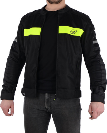 KURTKA MOTOCYKLOWA | OZONE DART FLUO | TEKSTYLNA MĘSKA