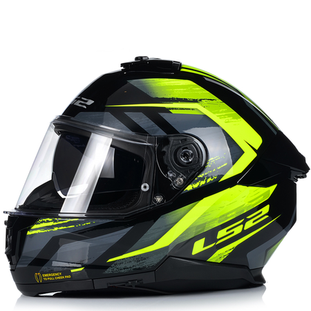 KASK MOTOCYKLOWY LS2 FF808 STREAM II FURY KEVLAR SYSTEM PINLOCK + BLENDA