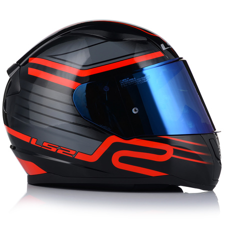 KASK MOTOCYKLOWY LS2 FF353 RAPID II CIRCUIT ECE 22.06 + NIEBIESKA SZYBA