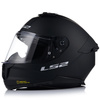 KASK MOTOCYKLOWY LS2 FF808 STREAM II CZARNY MAT BLENDA + INTERKOM BLUETOOTH