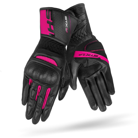 RĘKAWICE MOTOCYKLOWE | SHIMA STX 2.0 PINK | DAMSKIE SKÓRZANE DŁUGIE +GRATIS