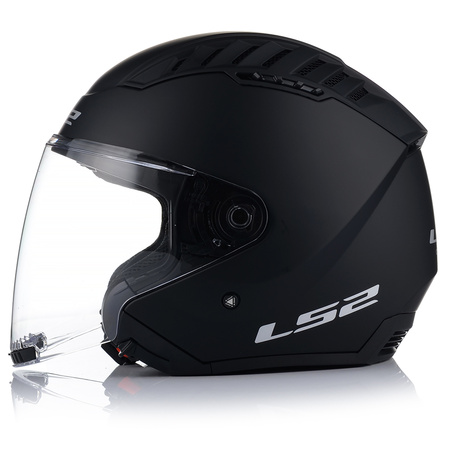 OTWARTY KASK MOTOCYKLOWY LS2 OF600 CZARNY MATT + INTERKOM BLUETOOTH XS